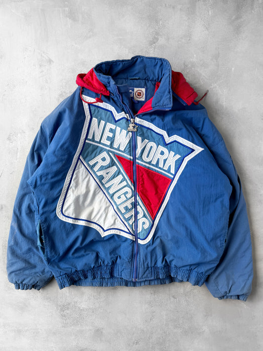 New York Rangers Puffer Coat 90's - XL