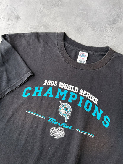 Florida Marlins World Series T-Shirt '03 - XL