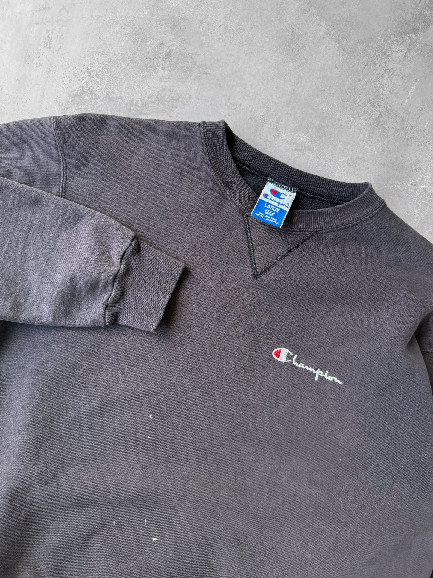 Champion Logo Sweatshirt 90's - Large