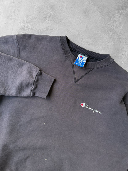 Champion Logo Sweatshirt 90's - Large
