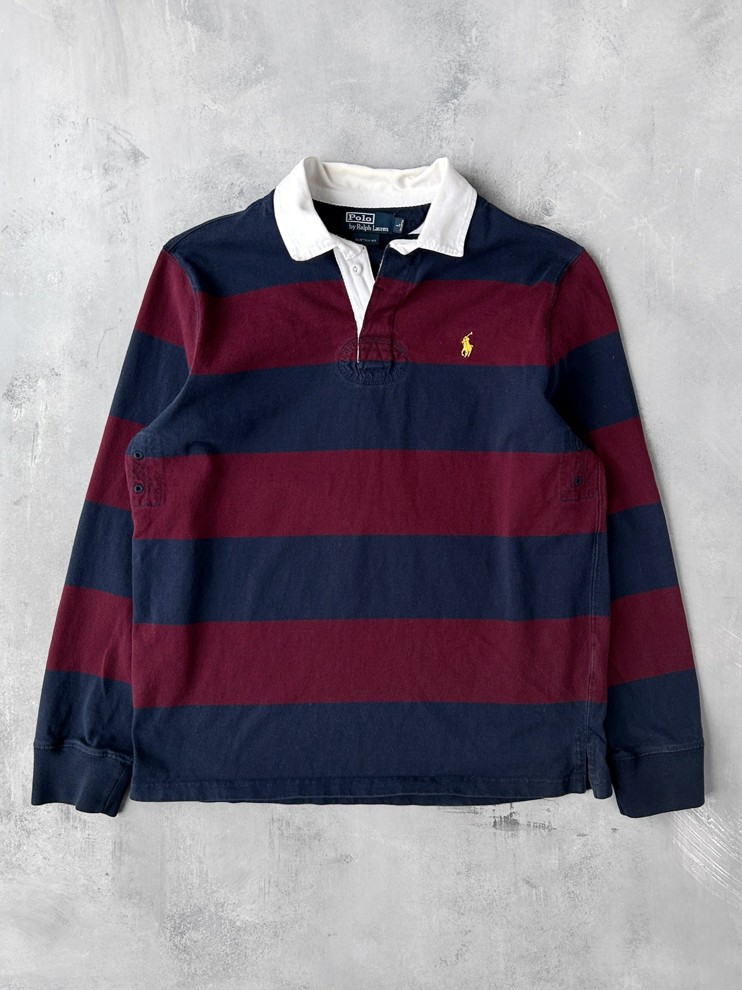 Polo Ralph Lauren Rugby Shirt 90's - Large