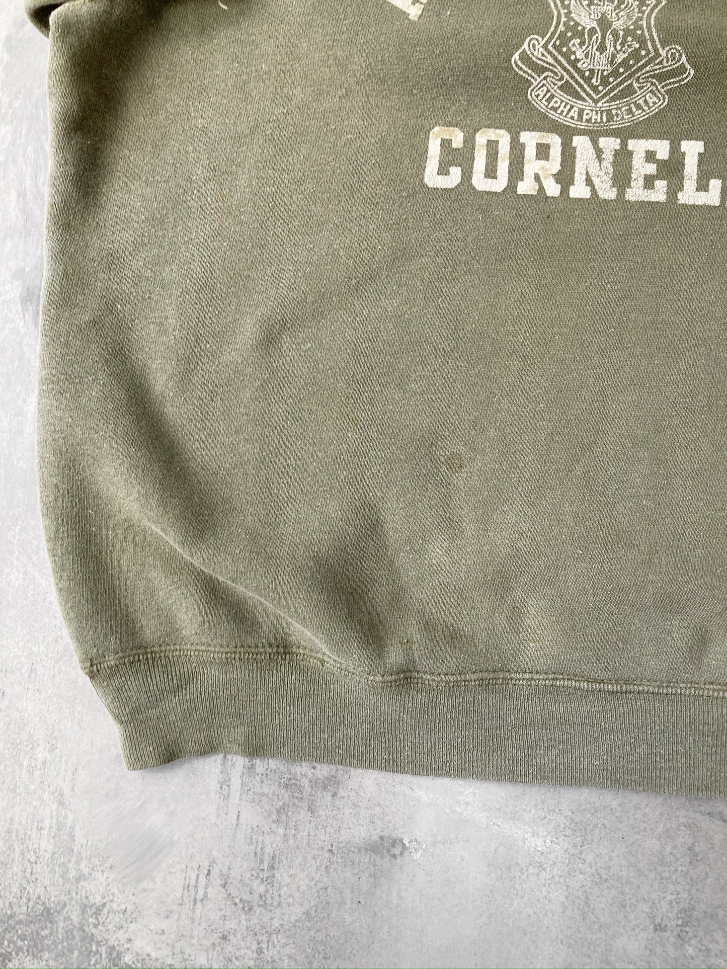 Cornell Fraternity Short Sleeved Raglan Sweatshirt 60's - Medium