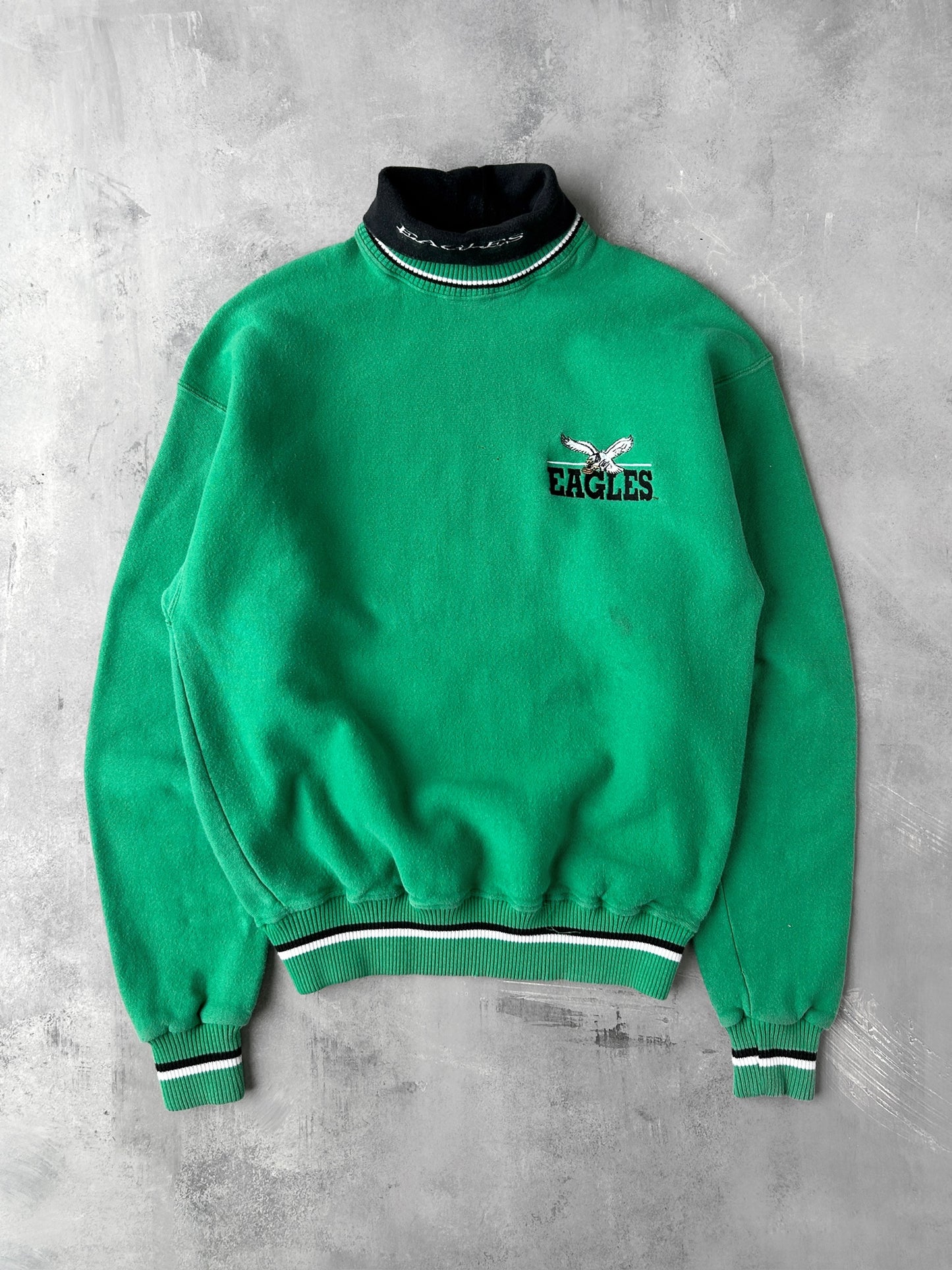 Philadelphia Eagles Turtleneck Sweatshirt 90's - Large / XL