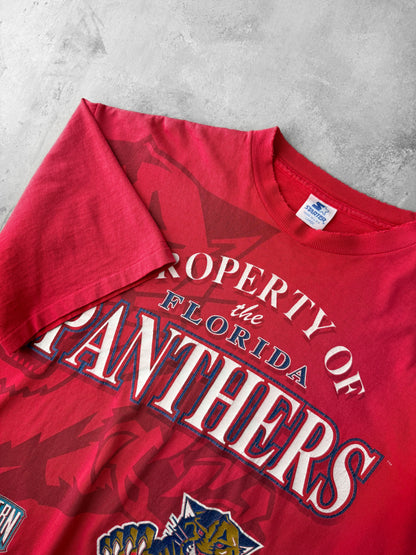 Florida Panthers T-Shirt 90's - Large