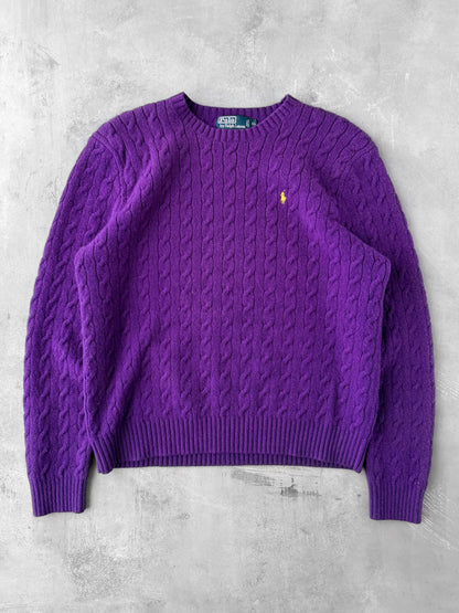 Polo Ralph Lauren Cable Knit Sweater 90's - XL