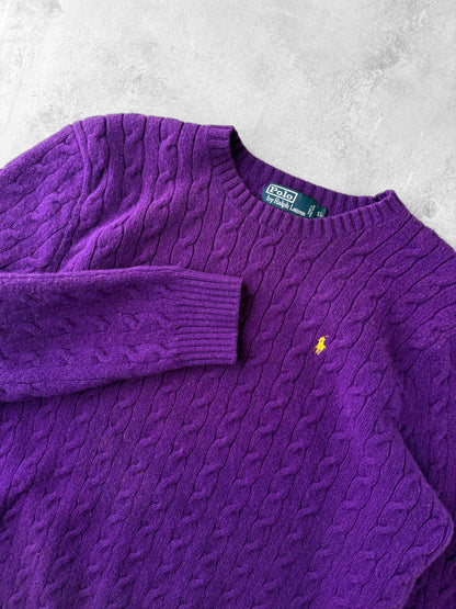 Polo Ralph Lauren Cable Knit Sweater 90's - XL