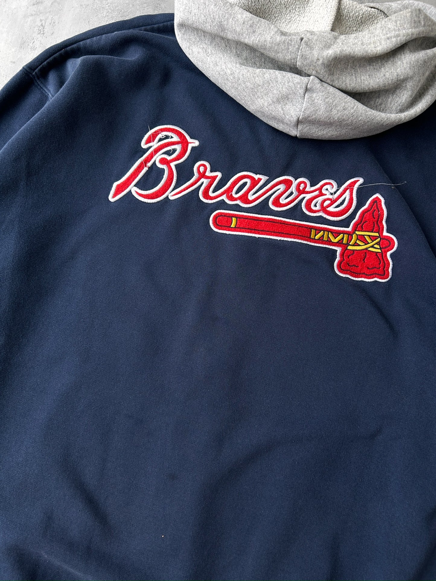 Atlanta Braves Nike Hoodie Y2K - XXL