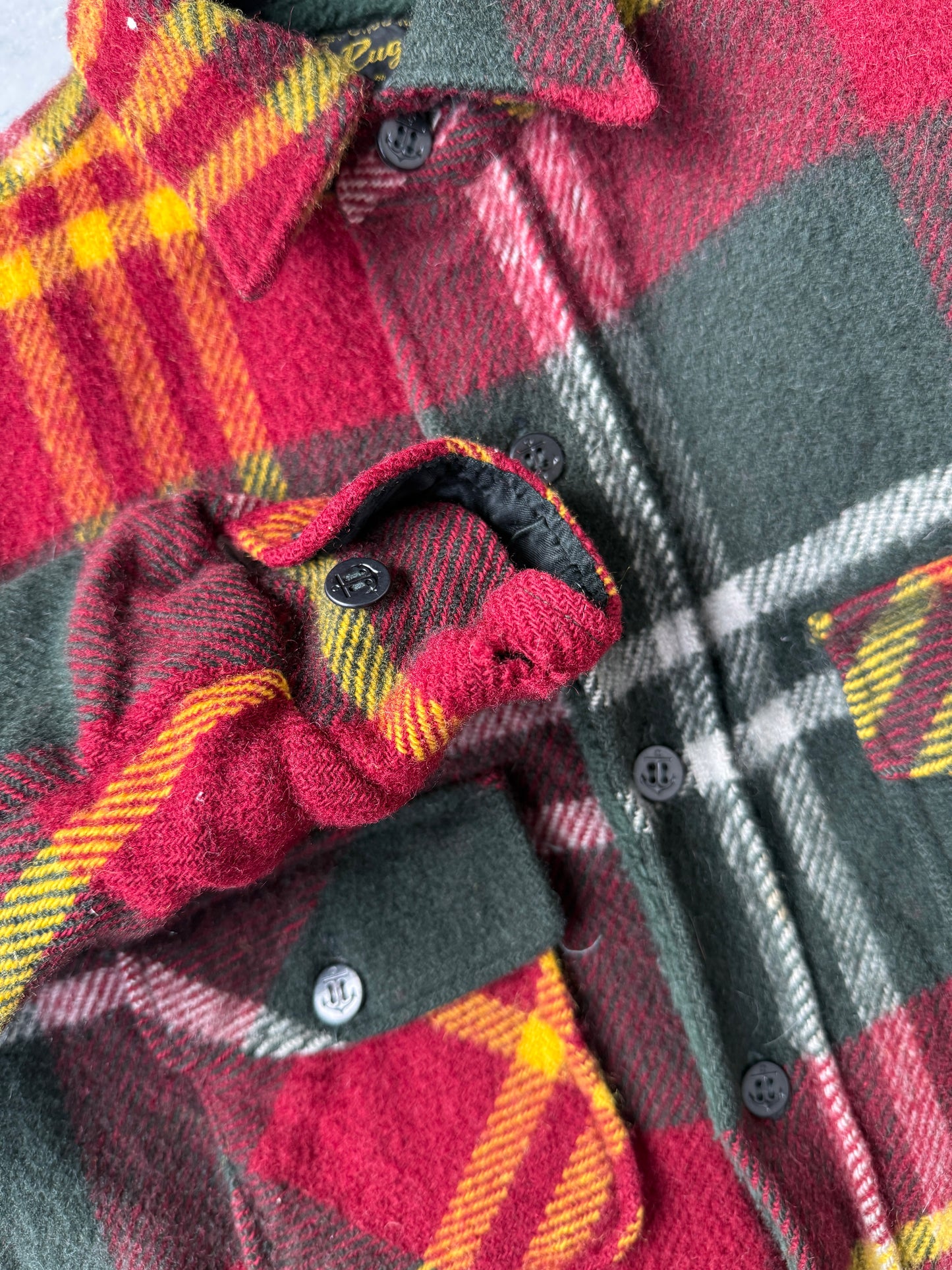 Pile-Lined Wool CPO Jacket 80's - XS