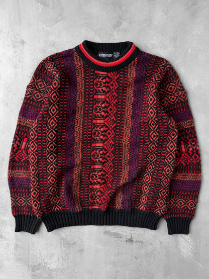 Patterned Sweater 90's - Large
