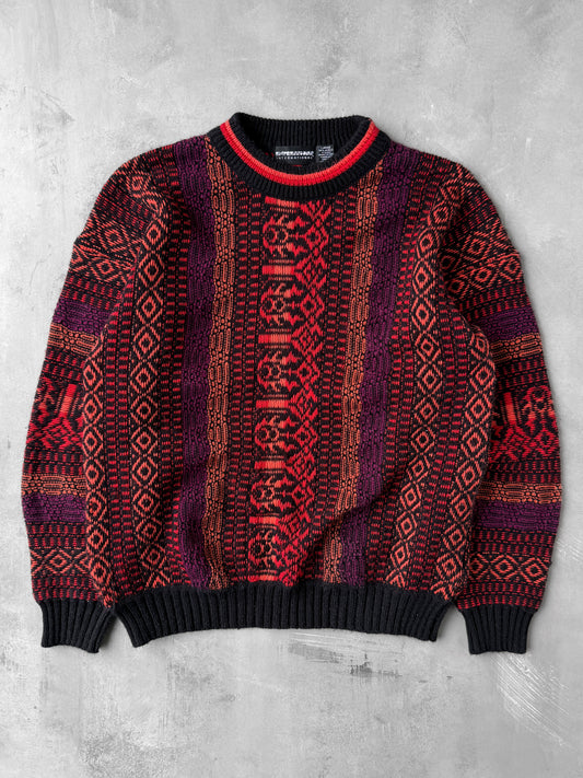 Patterned Sweater 90's - Large