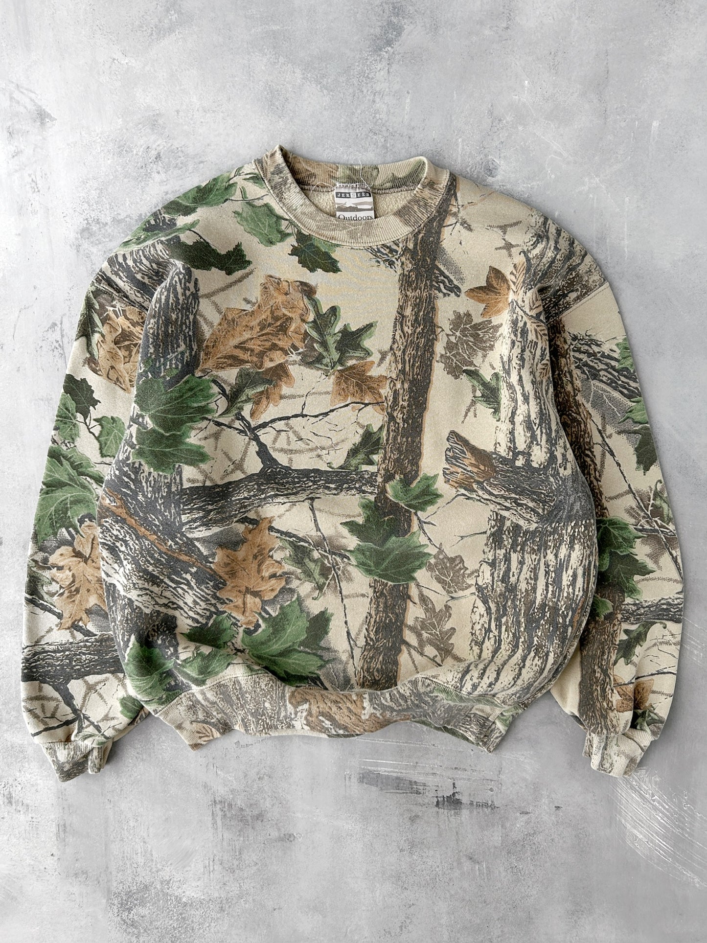 Real Tree Camo Sweatshirt 90's - Large