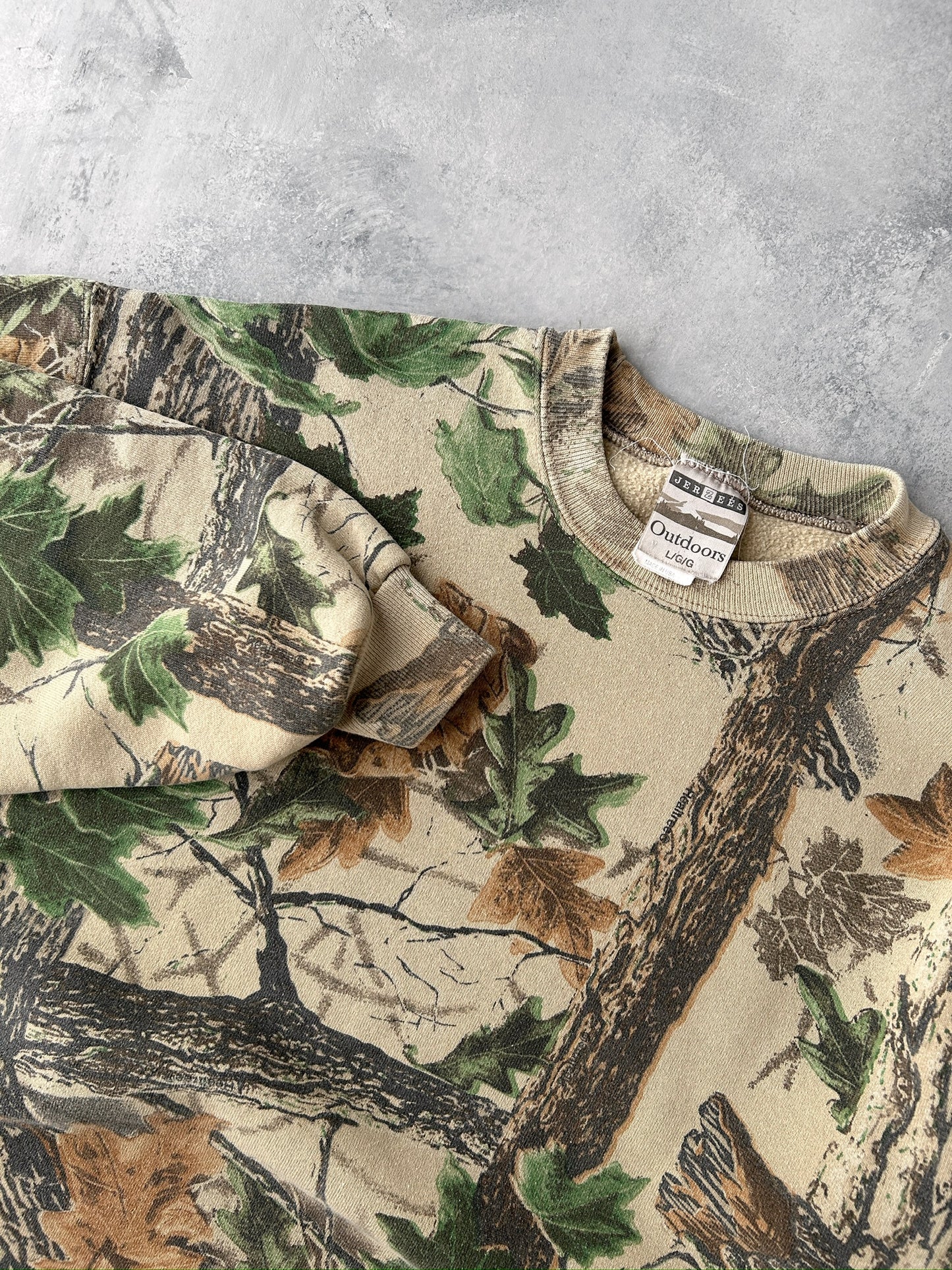 Real Tree Camo Sweatshirt 90's - Large