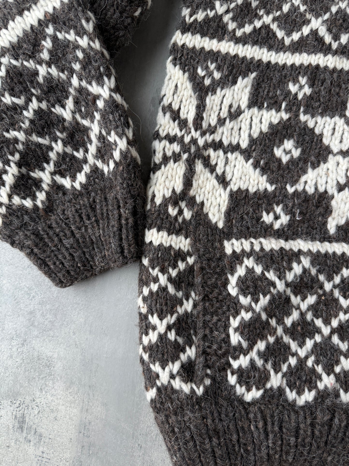 Chunky Wool Cardigan 90's - Large