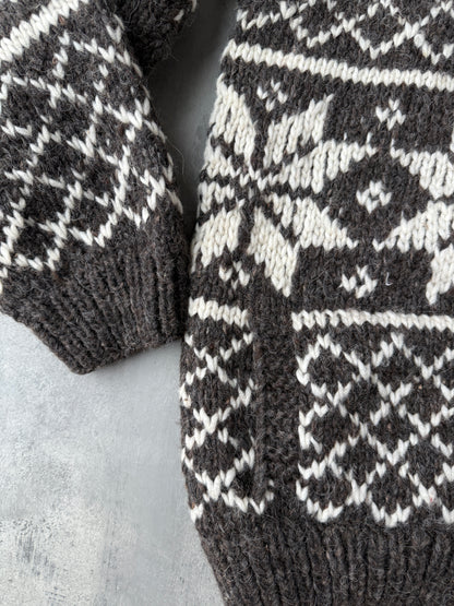 Chunky Wool Cardigan 90's - Large