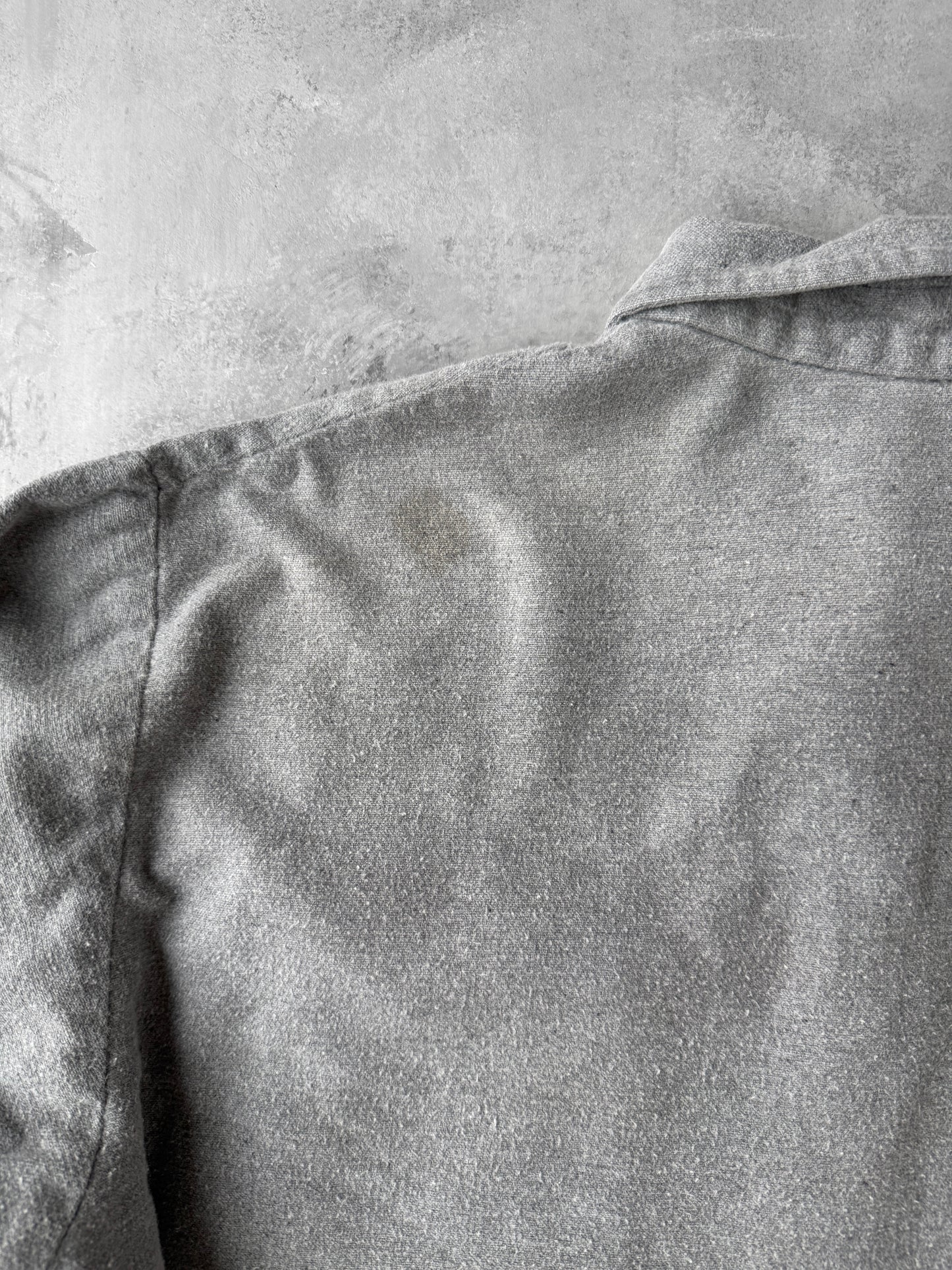 Gray Chamois Flannel Shirt 90's - XL