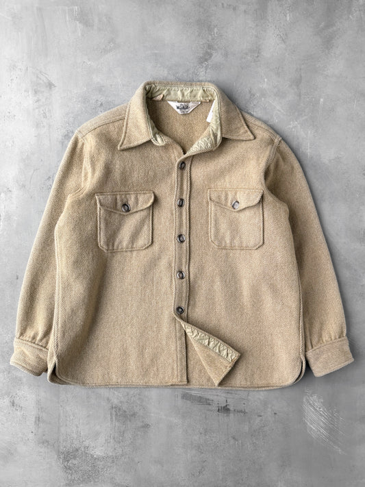 Tan Woolrich Shirt Jacket 80's - Large