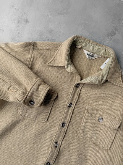 Tan Woolrich Shirt Jacket 80's - Large