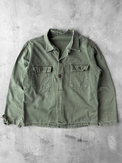 Distressed Fatigue Shirt 70's - Medium