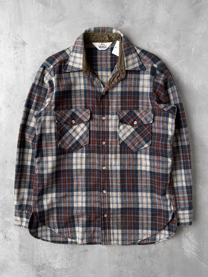 Woolrich Plaid Shirt 80's - Large