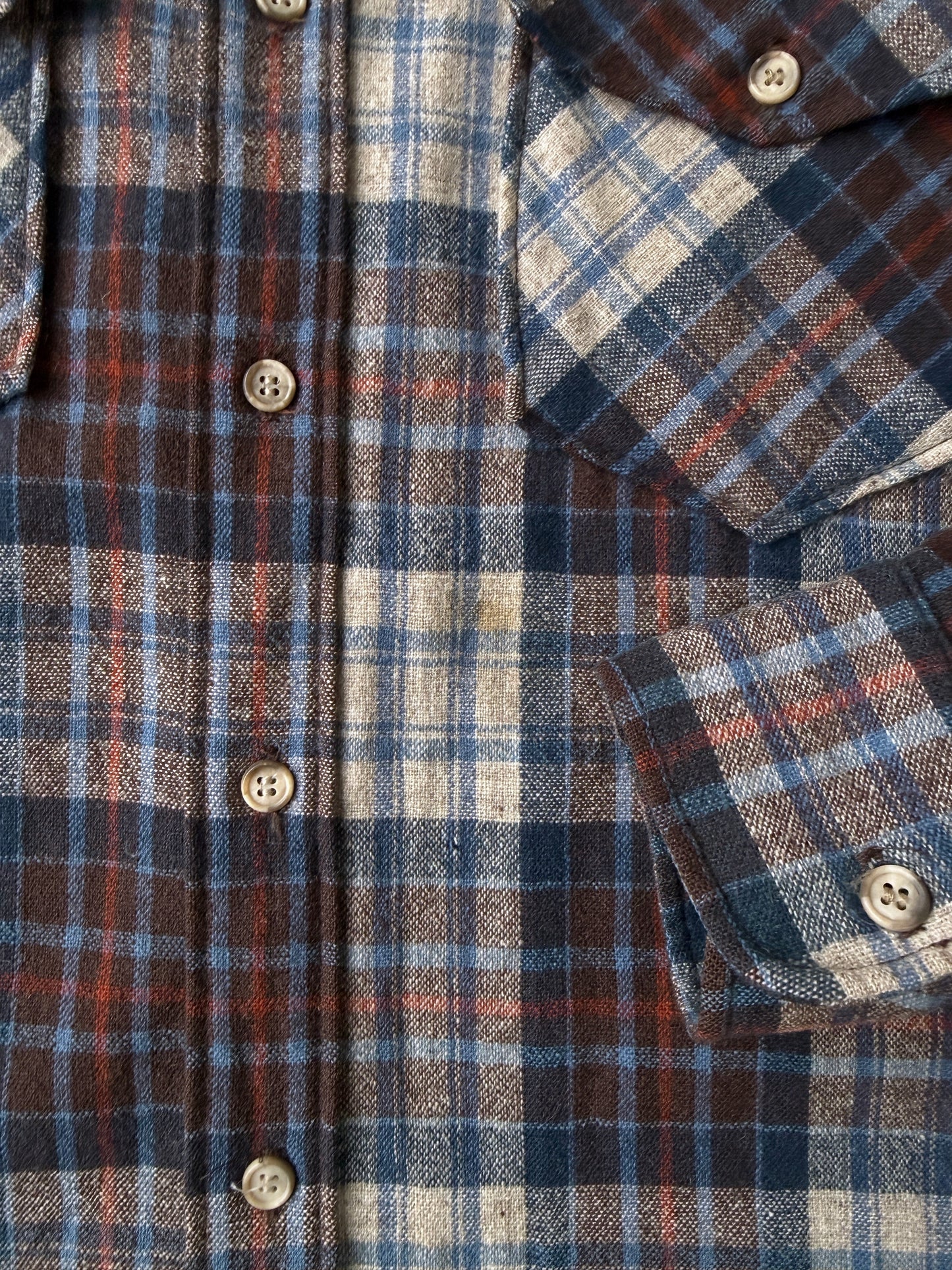 Woolrich Plaid Shirt 80's - Large