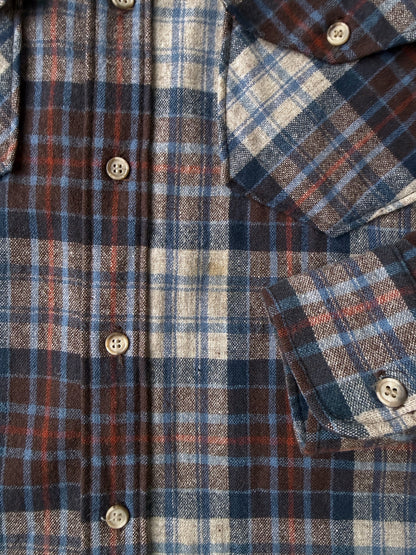 Woolrich Plaid Shirt 80's - Large