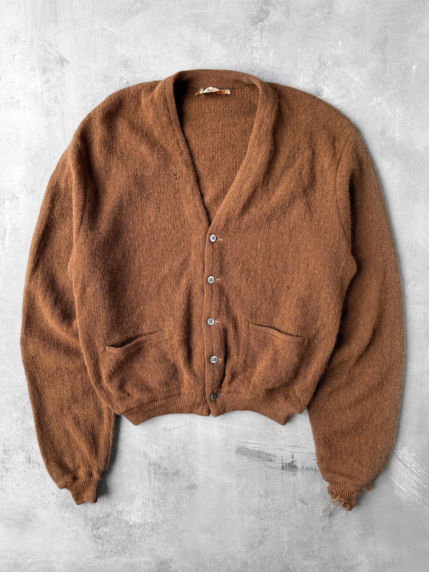 Alpaca V-Neck Cardigan 70's - Large