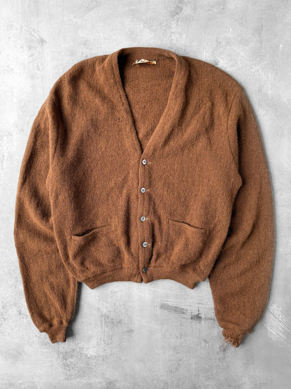 Alpaca V-Neck Cardigan 70's - Large