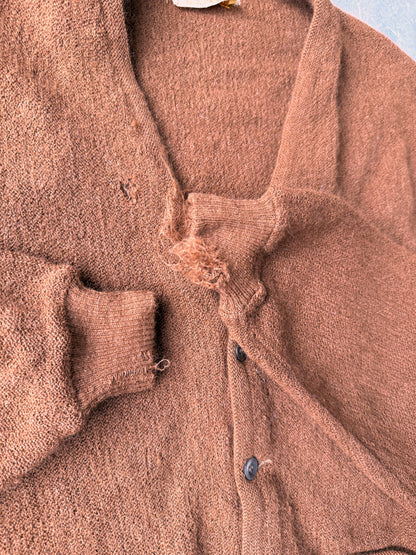 Alpaca V-Neck Cardigan 70's - Large