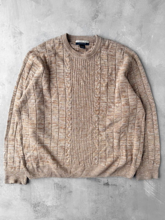 Marled Tan Sweater Y2K - XXL