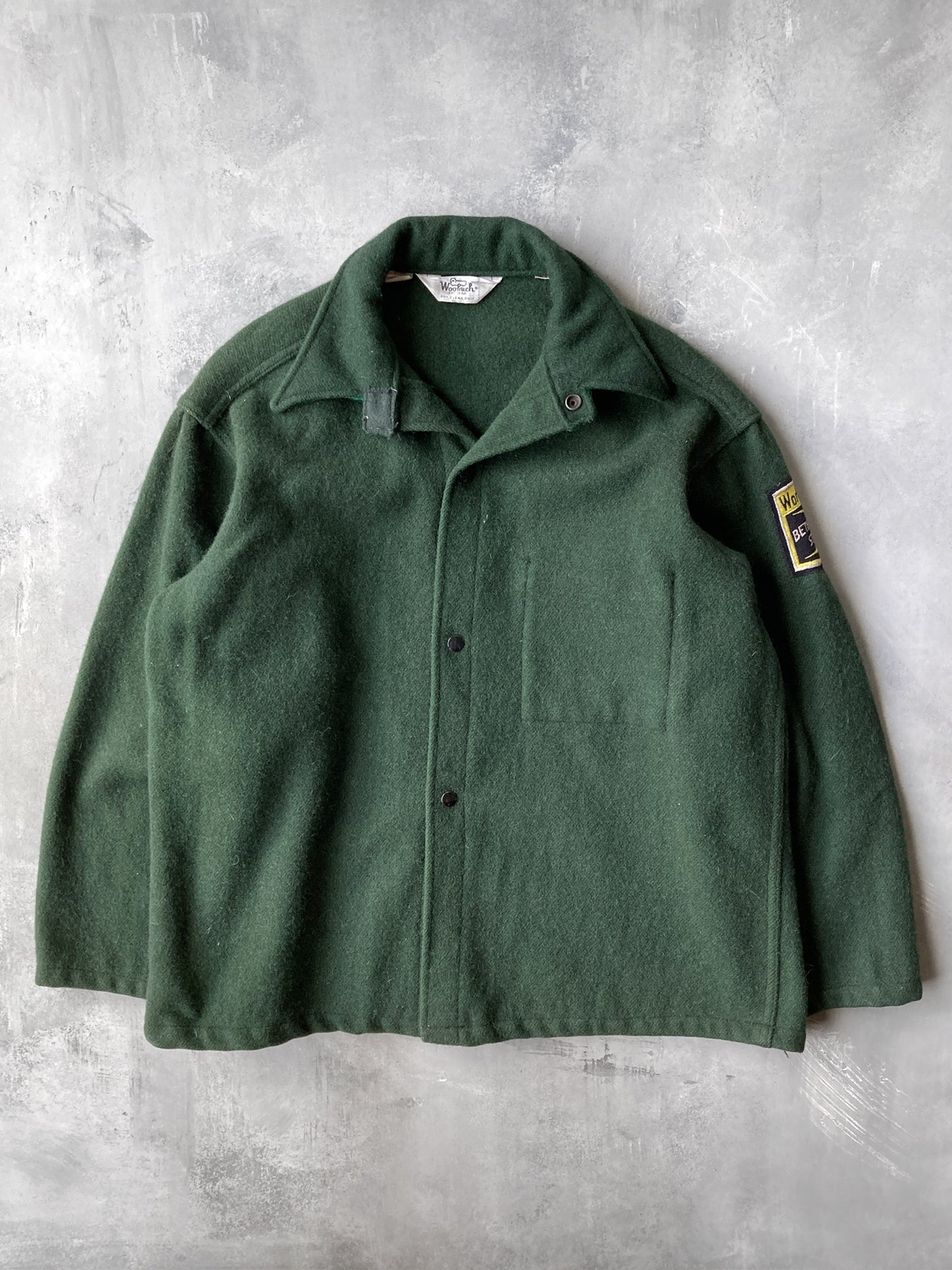 Bethlehem Steel Heavy Wool Shirt Jacket 80's - Medium / Large