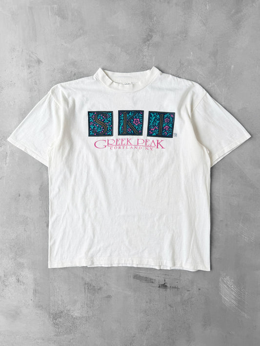 Greek Peak Ski T-Shirt '91 - Large