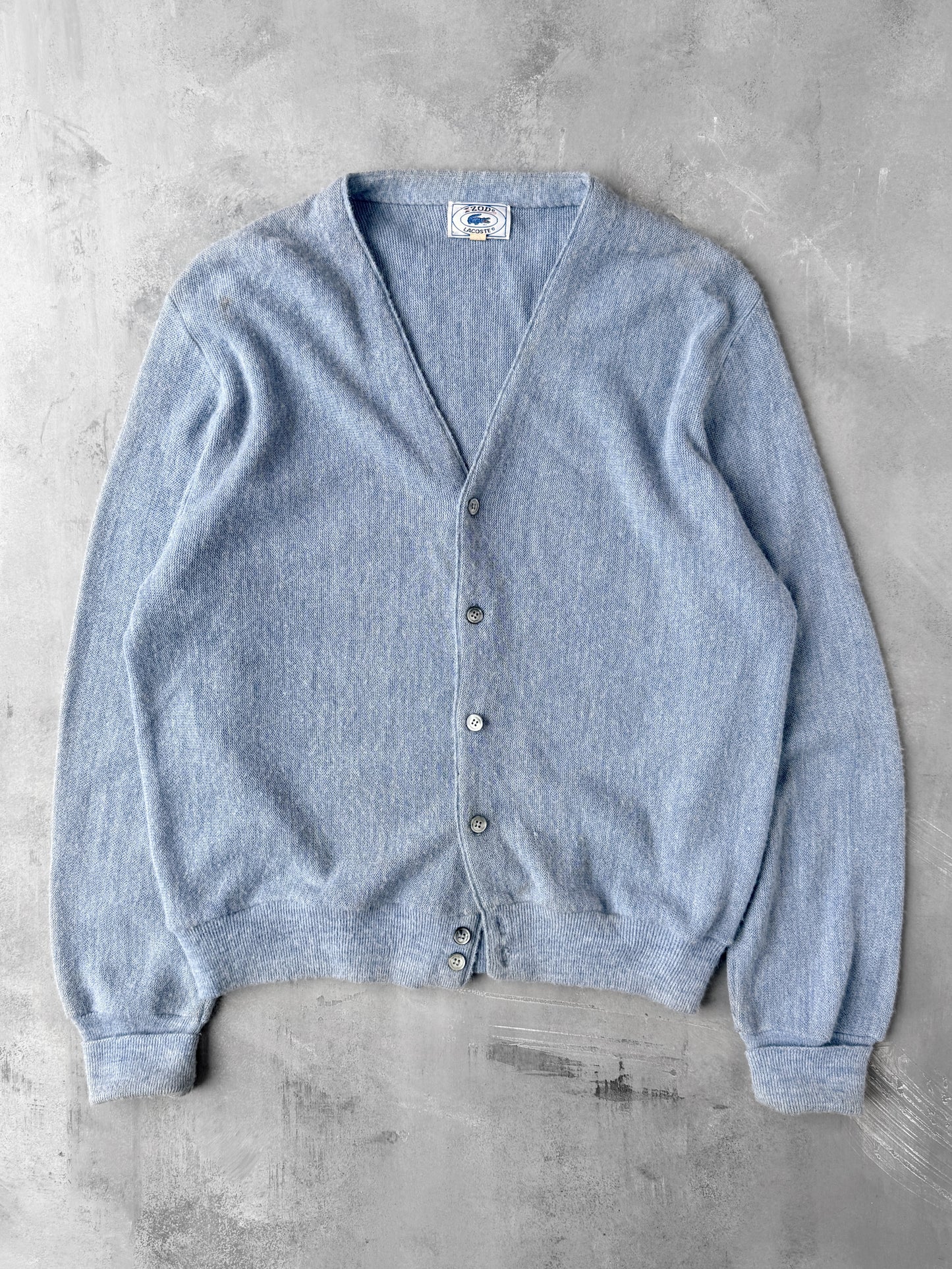 Light blue V-Neck Cardigan 80's - Large