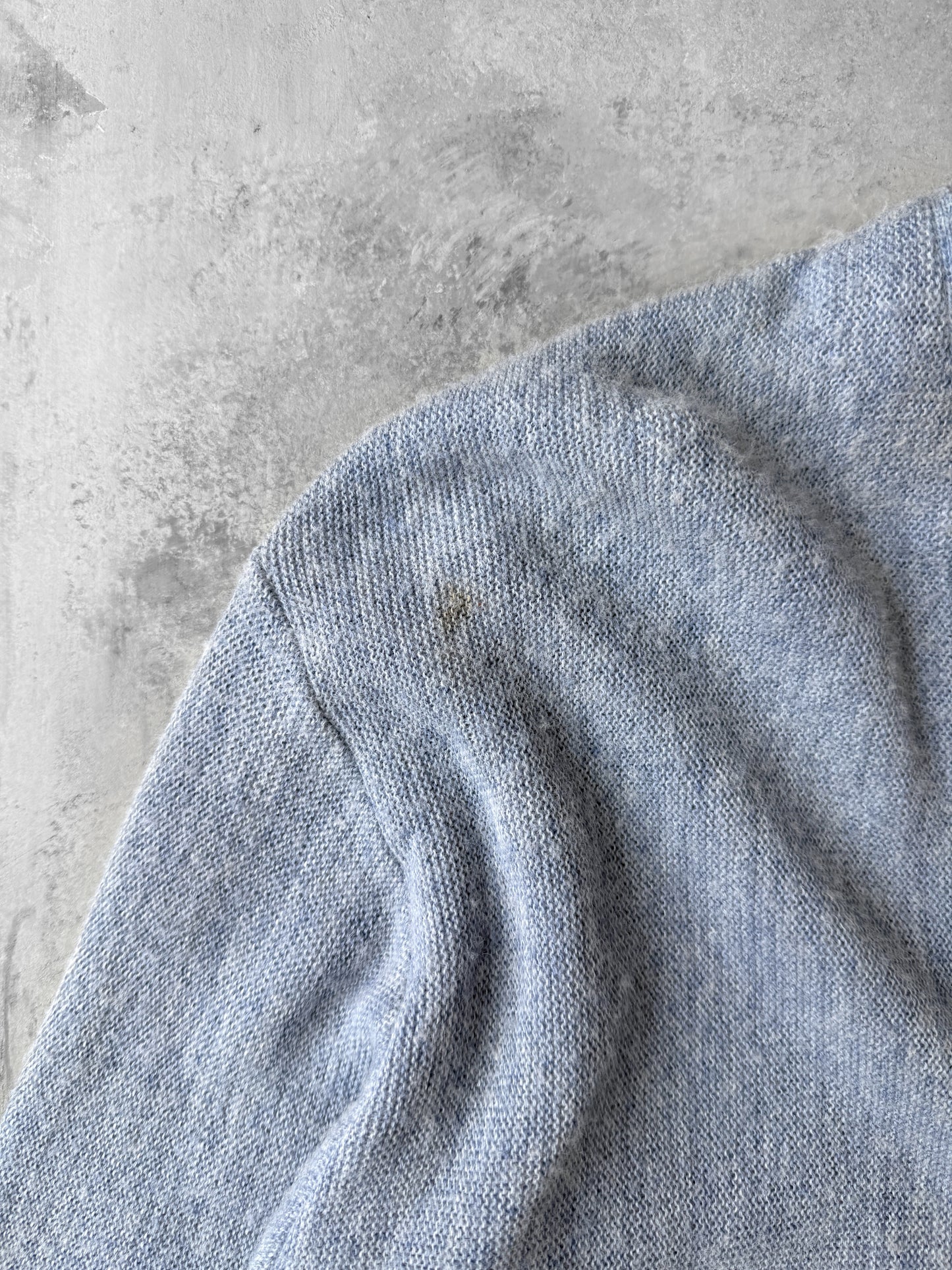 Light blue V-Neck Cardigan 80's - Large