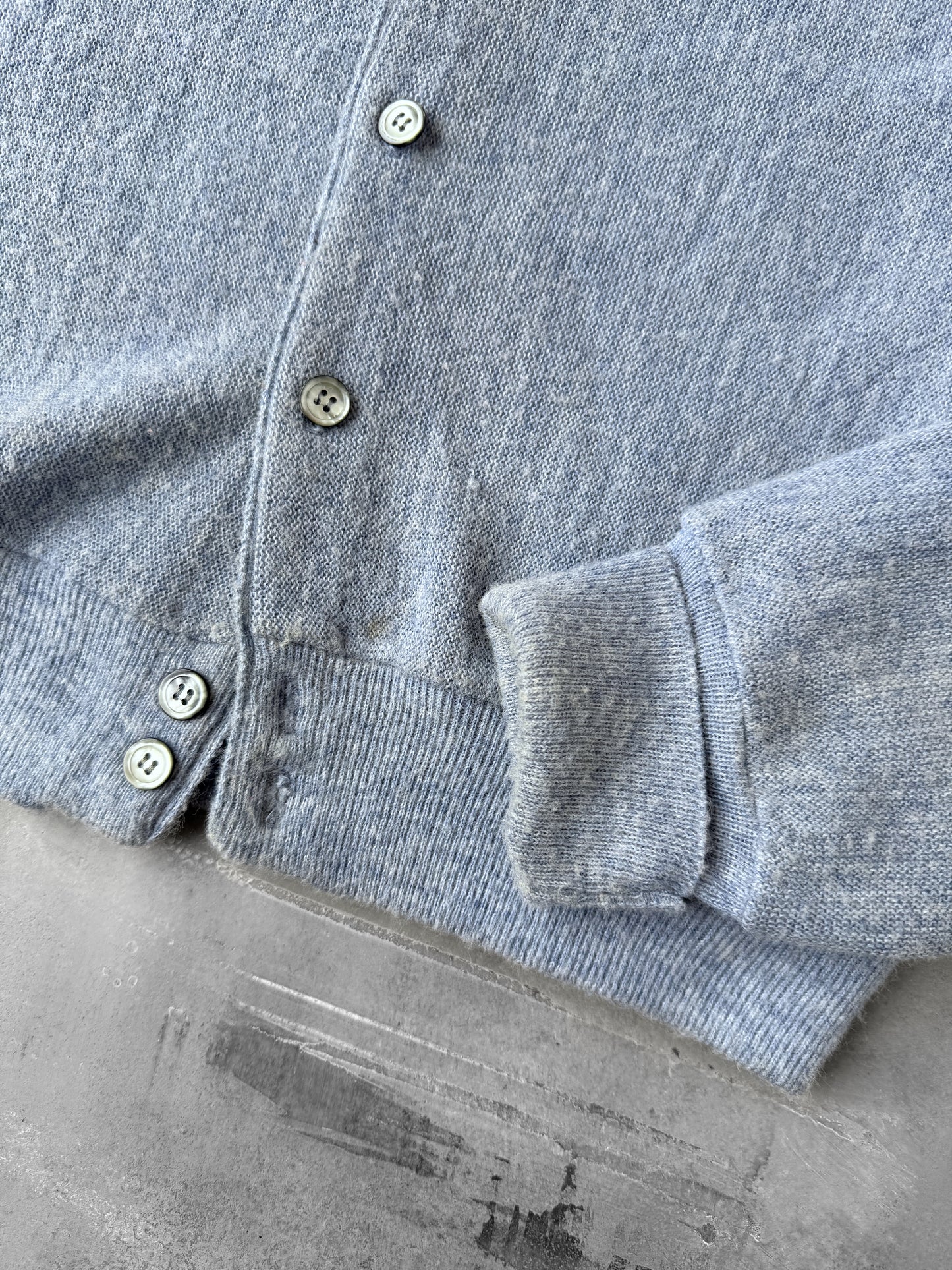 Light blue V-Neck Cardigan 80's - Large