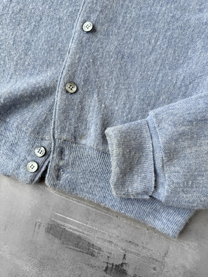 Light blue V-Neck Cardigan 80's - Large