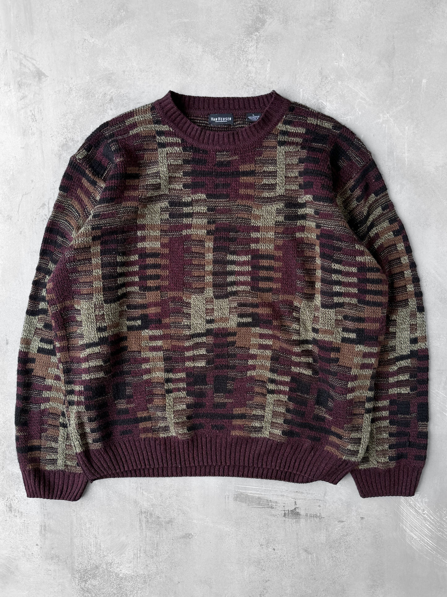 Patterned Sweater Y2K - Large