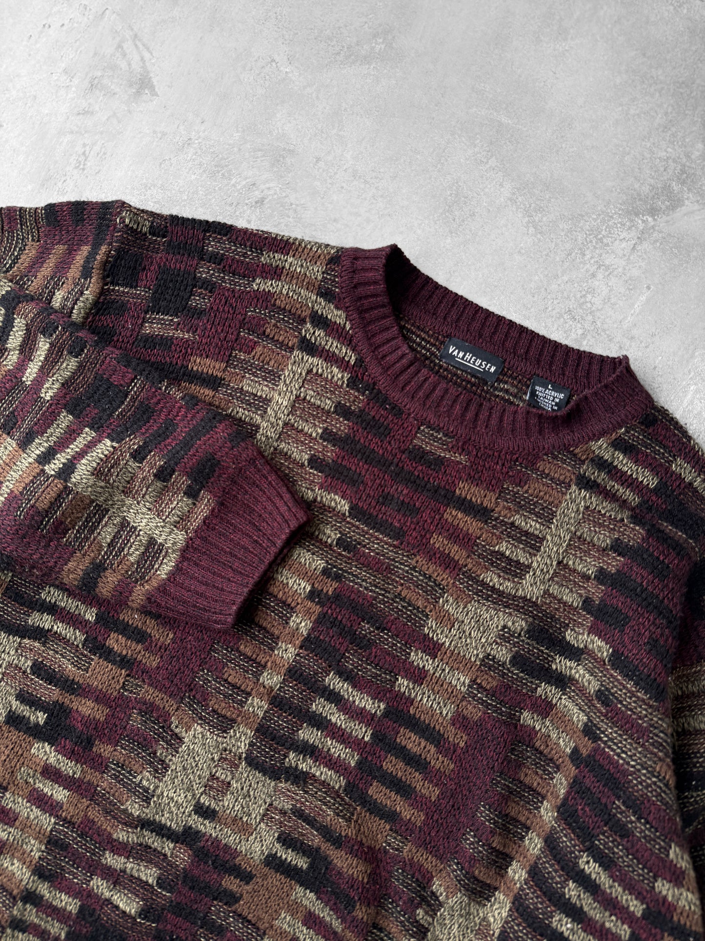 Patterned Sweater Y2K - Large