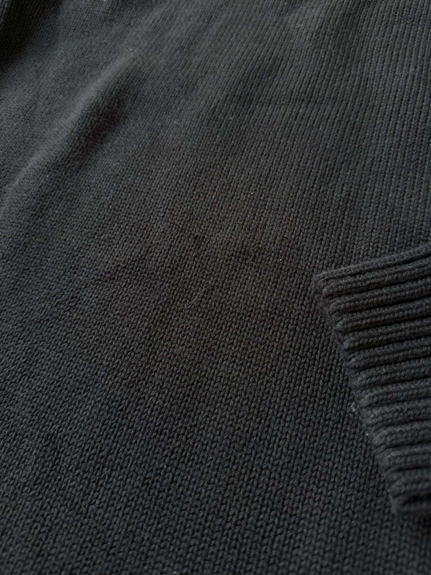 Tommy Hilfiger Black Sweater 90's - Large