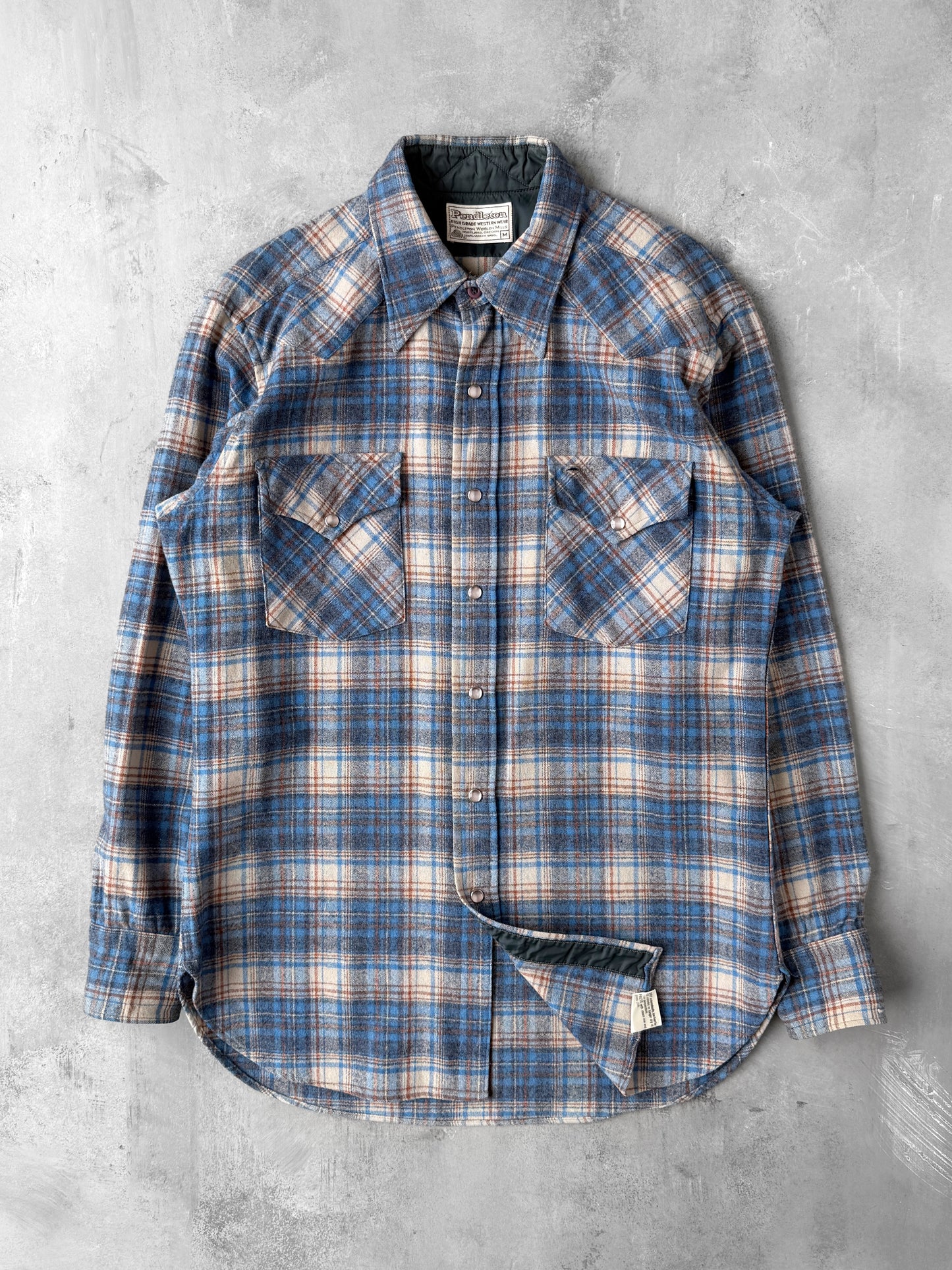 Pendleton Pearl Snap Shirt 80's - Medium