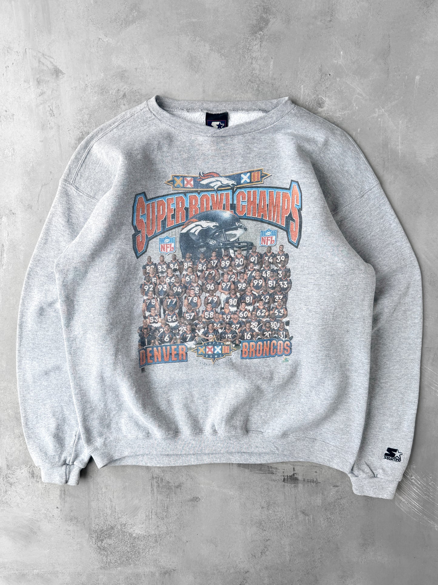 Denver Broncos Super Bowl Sweatshirt '98 - Large