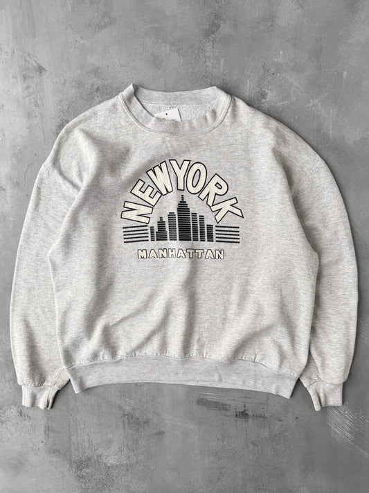 Manhattan New York Sweatshirt 90's - XL