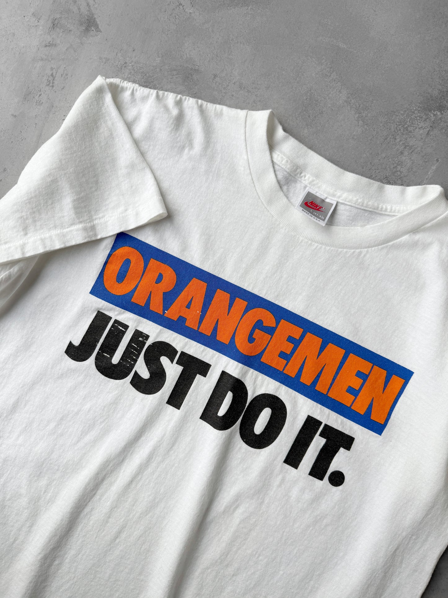 Syracuse University Nike T-Shirt 90's - Large