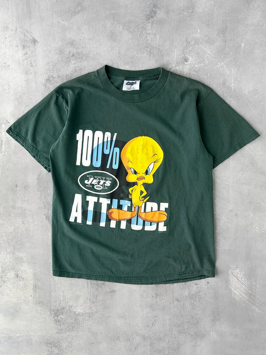 New York Jets Tweety T-Shirt '98 - Large