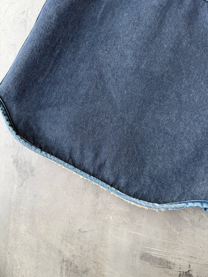 Denim Sherpa Carhartt Vest 80's - Medium