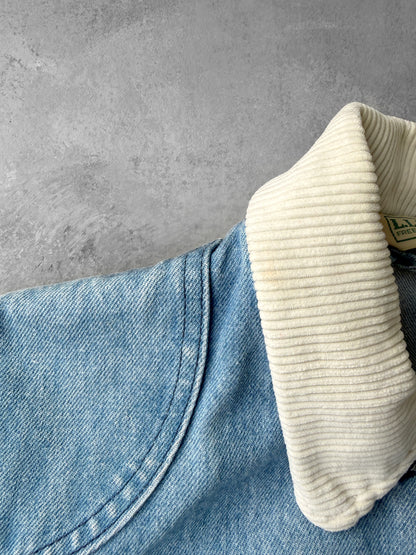 L.L. Bean Denim Chore Coat 80's - XS / Small