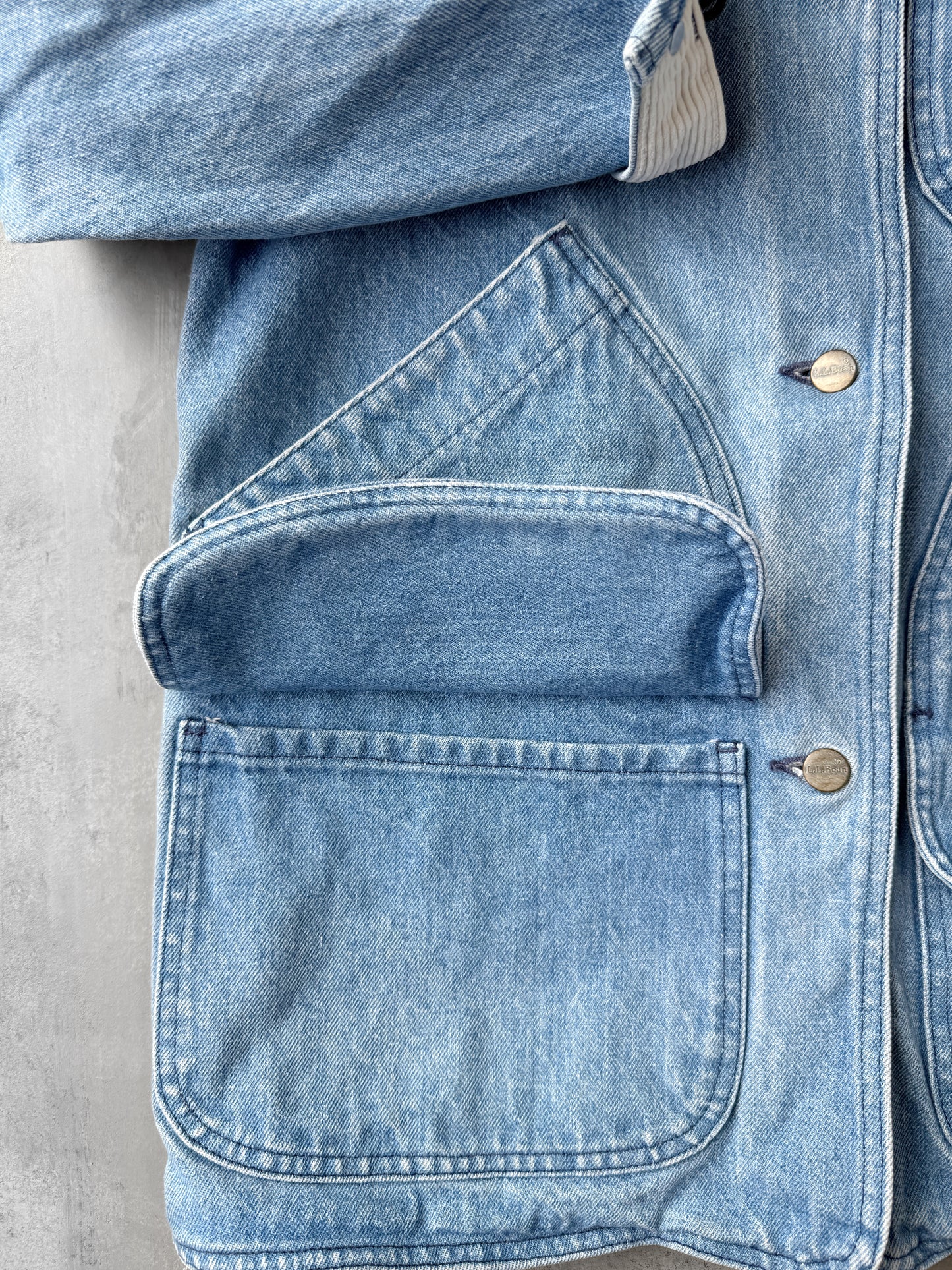 L.L. Bean Denim Chore Coat 80's - XS / Small