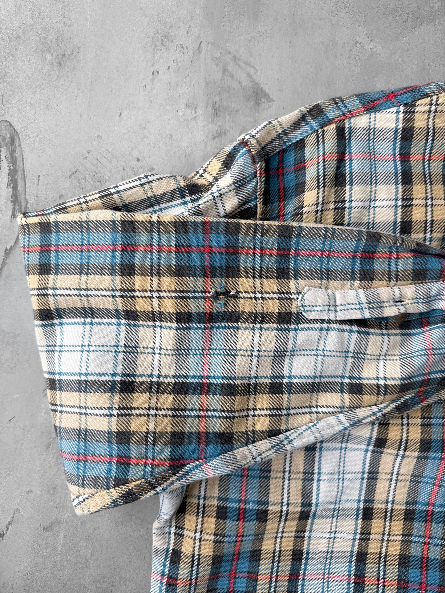 J. Crew Plaid Denim Shirt 90's - XL Tall