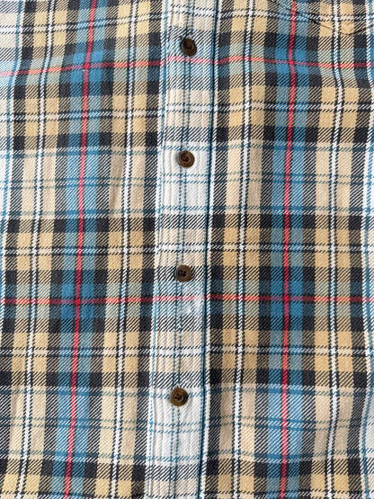 J. Crew Plaid Denim Shirt 90's - XL Tall
