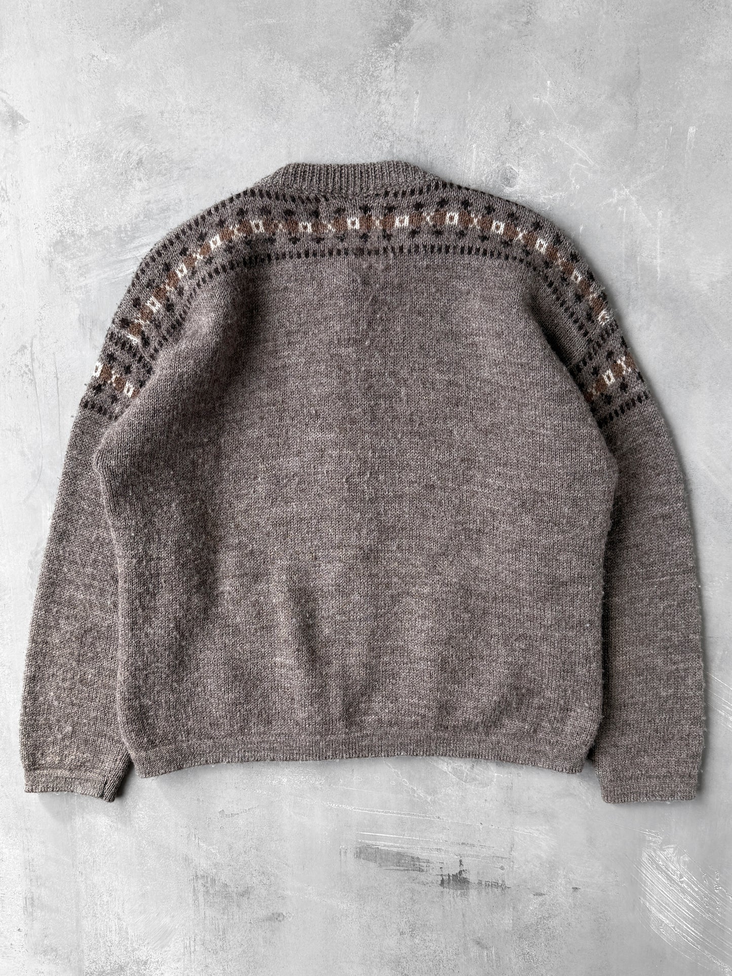 Brown Scottish Cardigan - Medium