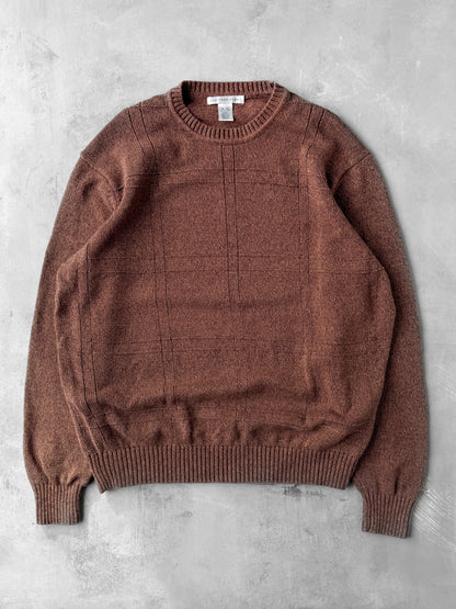 Grid Textured Sweater Y2K - XL